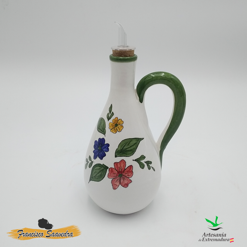 Aceitera de cerámica "Tricolor"