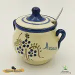 Azucarero de cerámica "Ramito Azul"