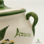 Azucarero de cerámica "Tricolor"