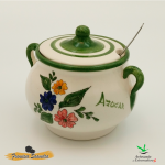 Azucarero de cerámica "Tricolor"