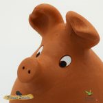 Cerdo Hucha sentado "Blanco" Grande