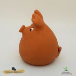 Cerdo Hucha sentado "Blanco" Grande