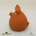 Cerdo Hucha sentado "Blanco" Grande