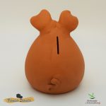 Cerdo Hucha sentado "Blanco" Grande