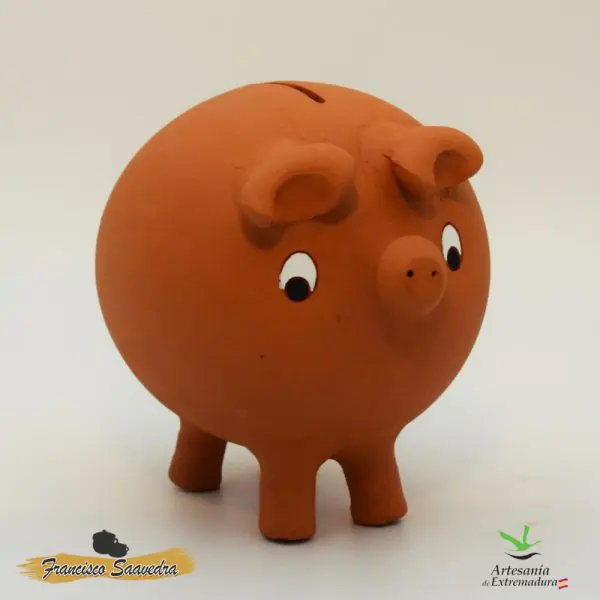 Hucha "Cerdito blanco" Grande