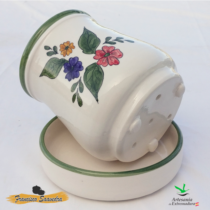 Escurre cubiertos de cerámica tradicional de Talavera económico