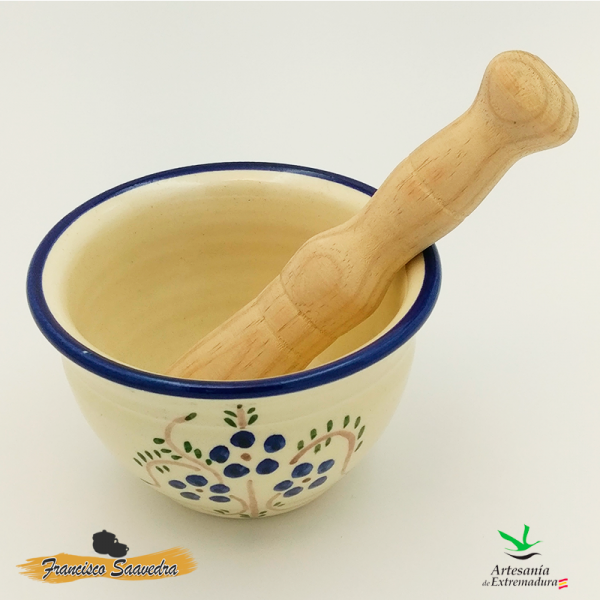 Mortero con mazo "Ramito Azul"