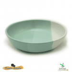Ensaladera de cerámica verde marina