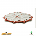 Plato para huevos rellenos ramo rojo